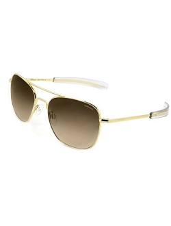 Randolph USA | Gold Classic Aviator Sunglasses for Men or Women 100% UV