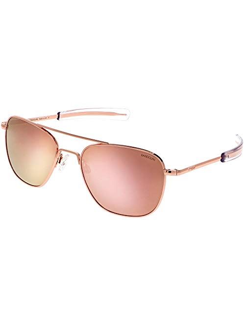 Randolph USA | Gold Classic Aviator Sunglasses for Men or Women 100% UV