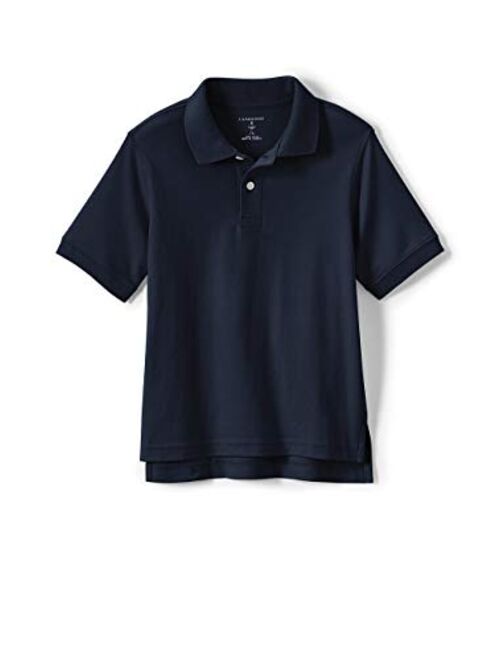 Lands' End School Uniform Kids Short Sleeve Interlock Polo Shirt