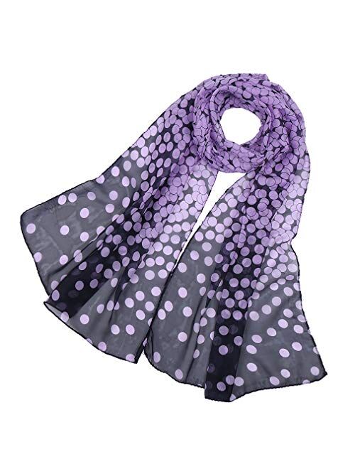 LMVERNA Birds Printed Scarf Women's Floral Scarves Chiffon Scarves Popular Shawls