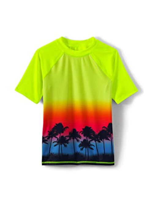 Lands' End Kids Short Sleeve UPF 50 Sun Protection Rash Guard