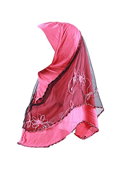 Adela Women Lightweight Scarf Muslim Turban Hijab Cap Long Scarf Wrap Shawl