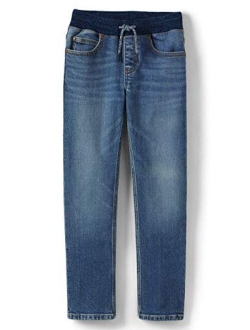 Boys Iron Knee Stretch Pull On Jeans