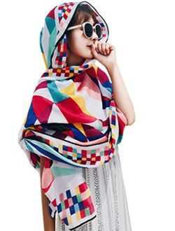 Women's Printed Boho Bohemian Lightweight Scarf Wrap Sheer Shawl