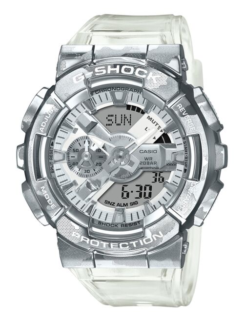 Casio G-Shock Men's Analog-Digital Clear Resin Strap Watch 51.9mm