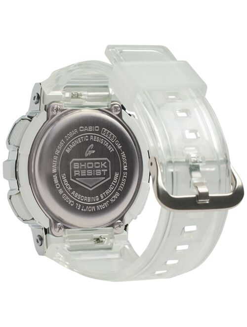 Casio G-Shock Men's Analog-Digital Clear Resin Strap Watch 51.9mm