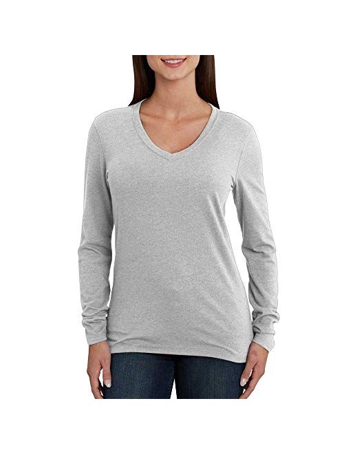 Carhartt Women's Lockhartt Long Sleeve V-Neck T-Shirt