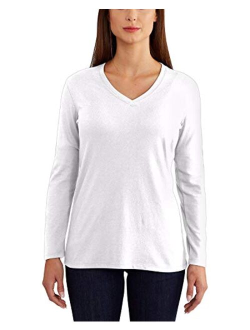 Carhartt Women's Lockhartt Long Sleeve V-Neck T-Shirt