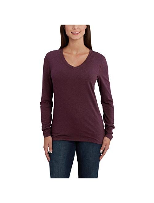 Carhartt Women's Lockhartt Long Sleeve V-Neck T-Shirt