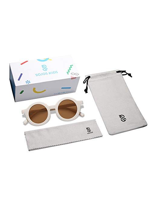 SOJOS Cute Round Baby Sunglasses for Kids UV400 Protection De Sol Gafas SK5606