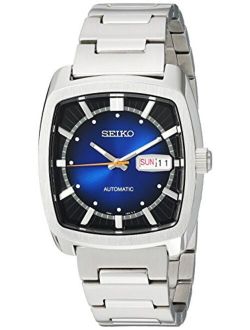 Men's RECRAFT Series Automatic-self-Wind Watch with Stainless-Steel Strap, Silver, 21 (Model: SNKP23)