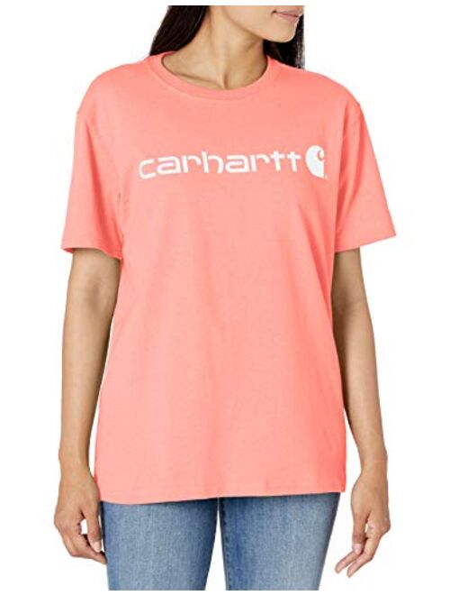 Carhartt Women's Regular Wk195 Workwear Logo Short T-Shirt