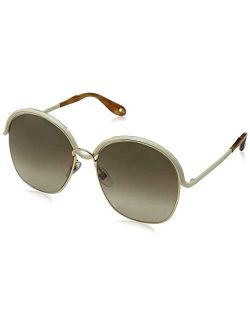 7030/S J10 Gold Beige 7030/S Round Sunglasses Lens Category 2 Size 58m