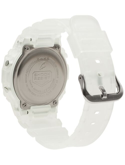 Casio G-Shock Men's Digital Frosted White Resin Strap Watch 42.8mm