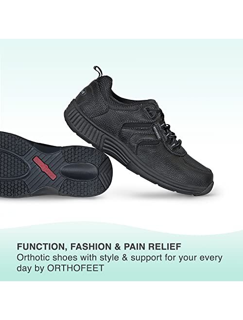 Orthofeet Proven Relief of Foot and Heel Pain. Extended Widths. Best Plantar Fasciitis Orthopedic Walking Shoes Diabetic Bunions Women’s Sneakers Sonoma