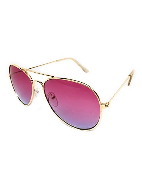 WebDeals Retro - Children's Size Metal Aviator Sunglasses…