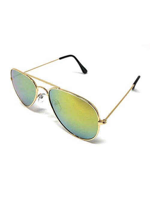 WebDeals Retro - Children's Size Metal Aviator Sunglasses…