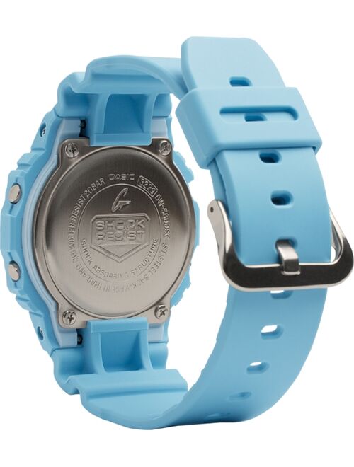 Casio G-Shock Men's Digital Pastel Blue Resin Strap Watch 42.8mm