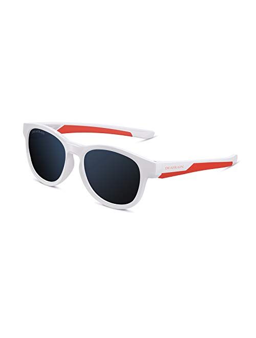 Kids Sunglasses TPEE Sports Polarized for Girls Boys Children Youth Age 5-13 with 100% UV Protection