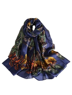 Acotavie Scarfs for Women Fashion Scarves Long Satin Silk Feeling Scarf Lightweight Sunscreen Shawls