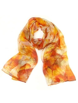 ALLYDREW Beautiful Fashionable Long Chiffon Scarf Hair Wrap Chiffon Head Wrap Lightweight Scarf