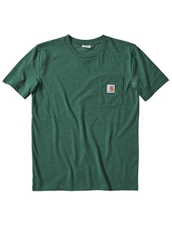 Boys' Short Sleeve Logo Pocket Tee T-Shirt