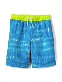 Boys Print Swim Trunks