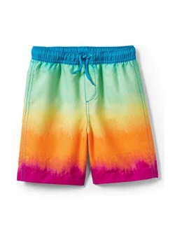 Boys Print Swim Trunks