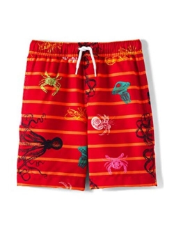 Boys Print Swim Trunks