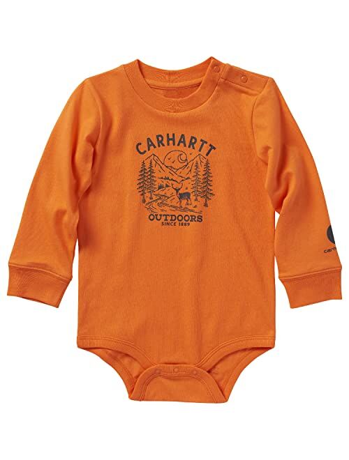 Carhartt baby-boys Long Sleeve Bodysuit