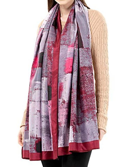 Satin Scarf For Women Silky Scarves Long Sheer Chiffon Lightweight Cardigan Wrap Shawl For Party And Fashion Dress