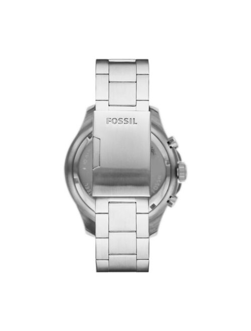 Fossil Men's FB-03 Sport Silver-Tone Bracelet Watch 46mm