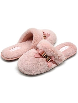 ONCAI Slippers for Women House Memory Foam Fuzzy Fluffy Furry Womens Slippers Cozy Warm Faux Fur Bedroom Ladies Slippers