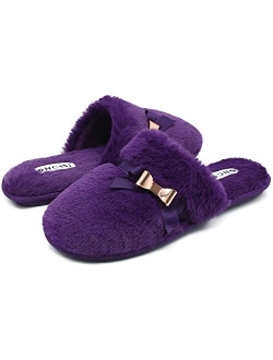 ONCAI Slippers for Women House Memory Foam Fuzzy Fluffy Furry Womens Slippers Cozy Warm Faux Fur Bedroom Ladies Slippers