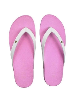 ONCAI Womens Flip Flops for Women Black for Girls Waterproof Outdoor Summer Beach Slippers with Arch Support Women Sandals