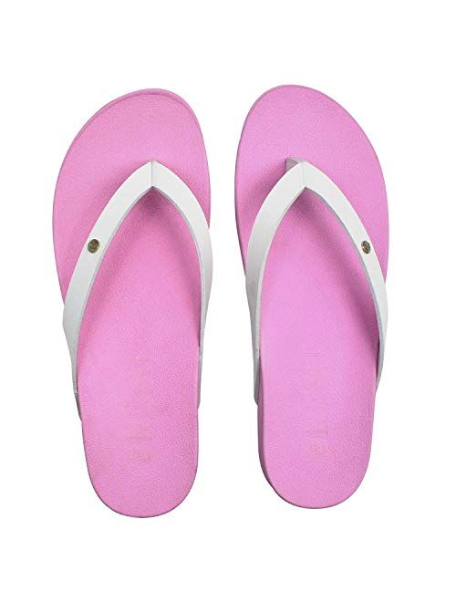 ONCAI Womens Flip Flops for Women Black for Girls Waterproof Outdoor Summer Beach Slippers with Arch Support Women Sandals