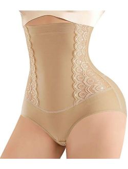 Waist Trainer for Women Butt Lifter Shapewear High Waist Tummy Control Panty Lace Body Shaper Shorts