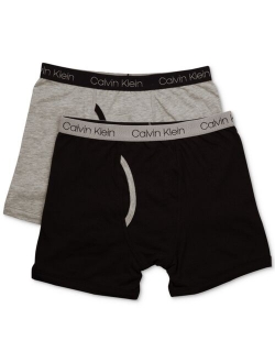 2-Pk. Cotton Boxer Briefs, Little & Big Boys