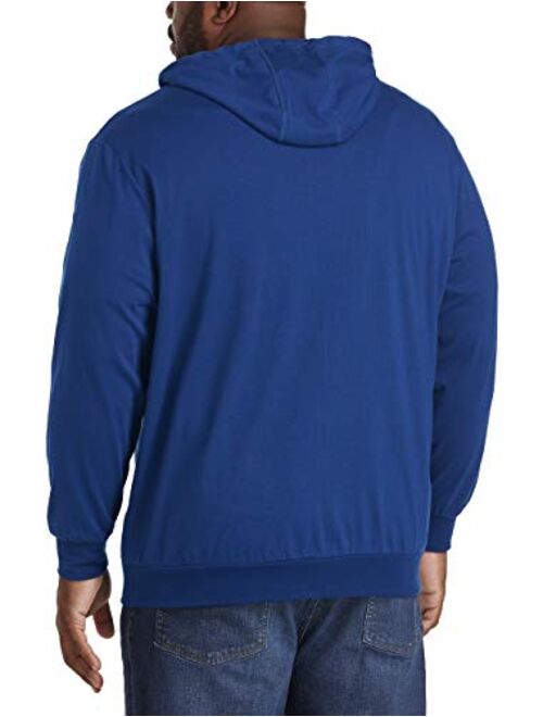 Amazon Essentials Men's Standard Big & Tall Lightweight Jersey Full-Zip Hoodie fit by DXL