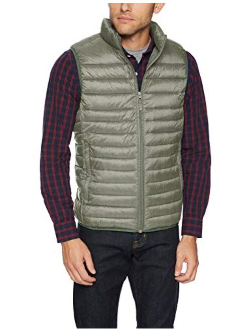 Amazon Essentials Men's Lightweight Water-Resistant Packable Puffer Vest