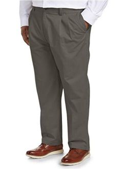 Men's Big & Tall Loose-fit Wrinkle-Resistant Pleated Chino Pant