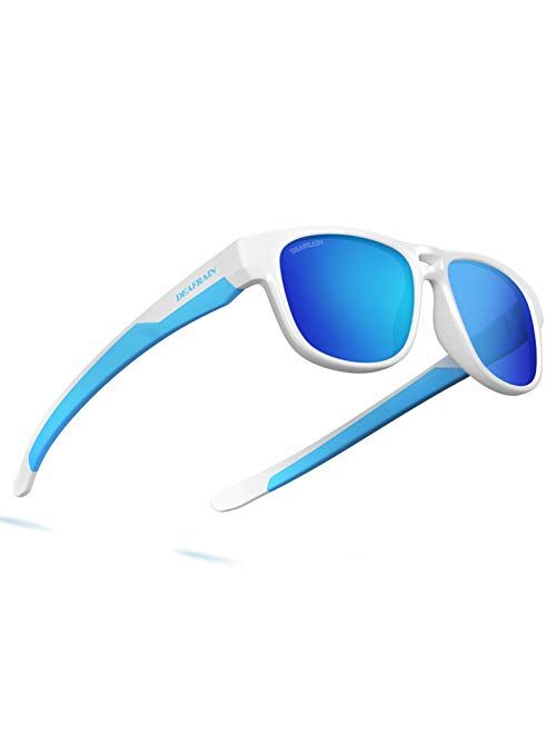 Kids Polarized Aviator Sunglasses TPEE Flexible Frame 100% UV Protection for Boys Girls Age 5-13