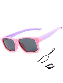 Toddler Baby Kids Aviator Sunglasses Girls Boys Polarized UV Protection Sport