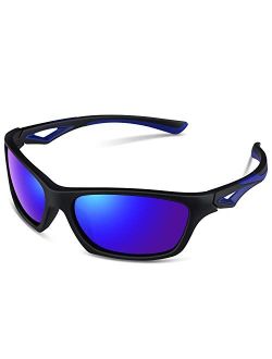 Kids Sunglasses TPEE Unbreakable Polarized Sports Glasses with Adjustable Strap For Boys Girls Age 3-7