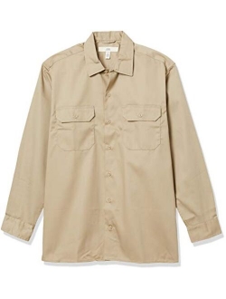 Men's Long-Sleeve Stain and Wrinkle-Resistant Work Shirt