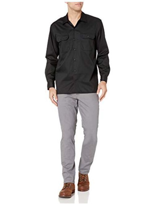 Amazon Essentials Men's Long-Sleeve Stain and Wrinkle-Resistant Work Shirt