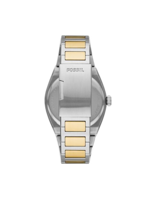 Fossil Men's Everett Two-Tone Stainless Steel Bracelet Watch 42mm