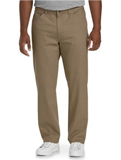 Men's Big & Tall Athletic-Fit 5-Pocket Stretch Twill Pant fit by DXL