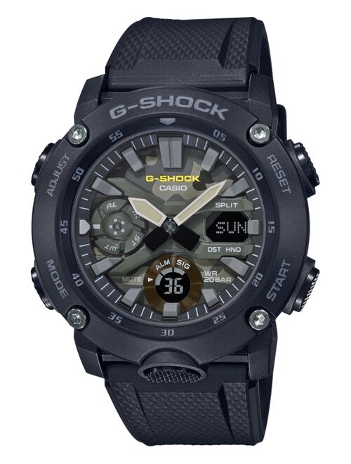 Casio Men's Analog-Digital Black Resin Strap Watch 48.7mm