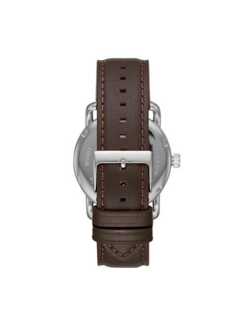 Fossil Men's Copeland Brown Leather Strap Watch 42mm